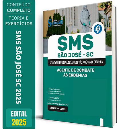 Apostila Prefeitura de São José SC 2025 - Agente de Combate às Endemias