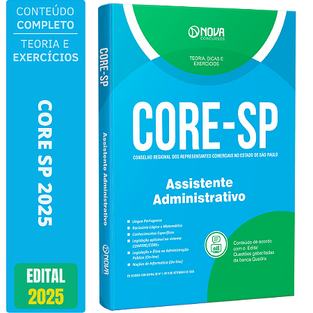 Apostila CORE SP 2025 - Assistente Administrativo