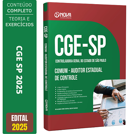 Apostila CGE SP 2025 - Auditor Estadual de Controle - Comum