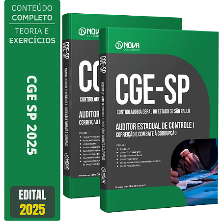 Apostila CGE SP 2025 - Auditor Estadual de Controle - Correição e Combate à Corrupção