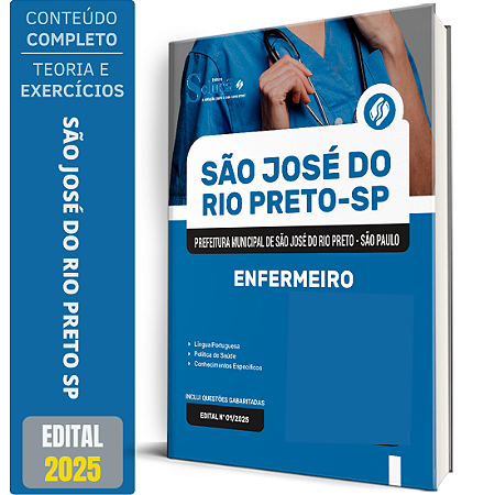 Apostila Prefeitura de São José do Rio Preto SP 2025 - Enfermeiro