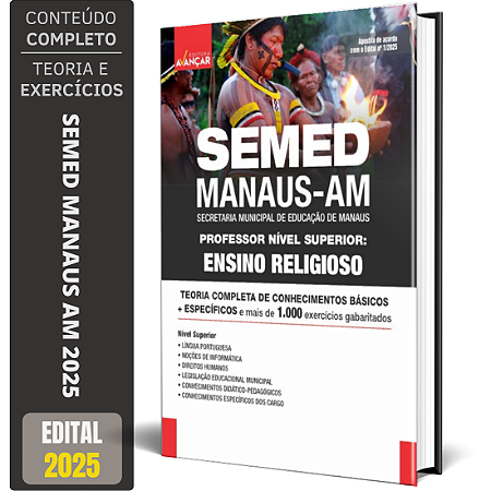 Apostila Semed Manaus Am 2025 - Professor Ensino Religioso