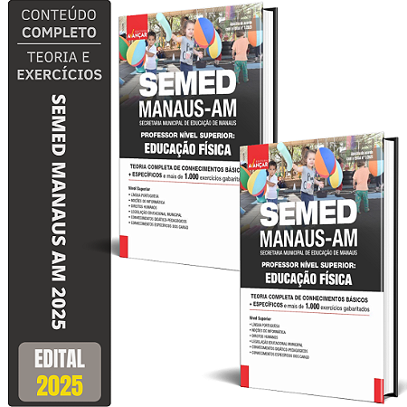 Apostila Semed Manaus Am 2025 - Professor De Educação Física