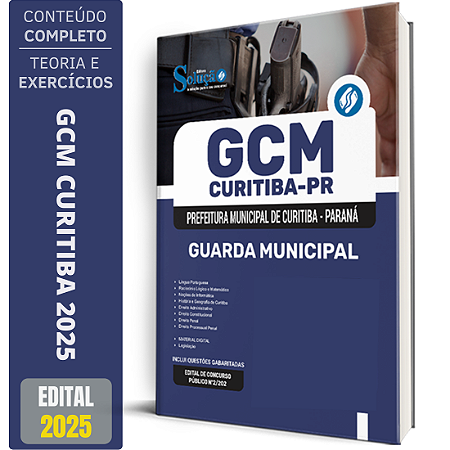 Apostila Prefeitura de Curitiba PR 2025 - Guarda Civil Municipal