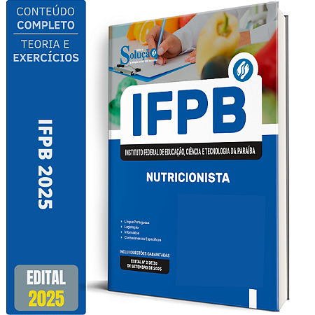 Apostila Concurso IFPB 2025 - Nutricionista