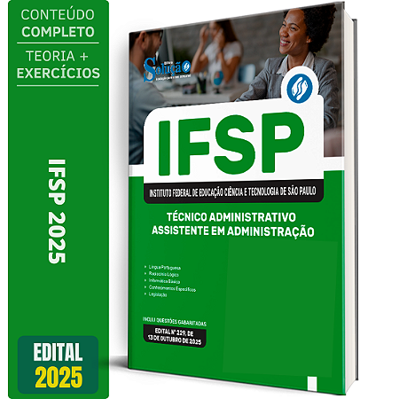 Apostila IFSP 2025 - Técnico Administrativo - Assistente em Administração