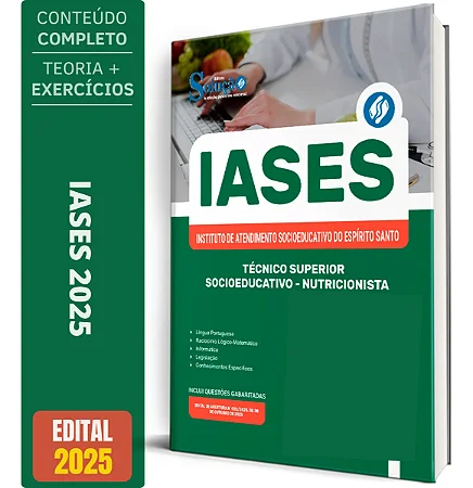 Apostila IASES 2025 - Técnico Socioeducativo - Nutricionista
