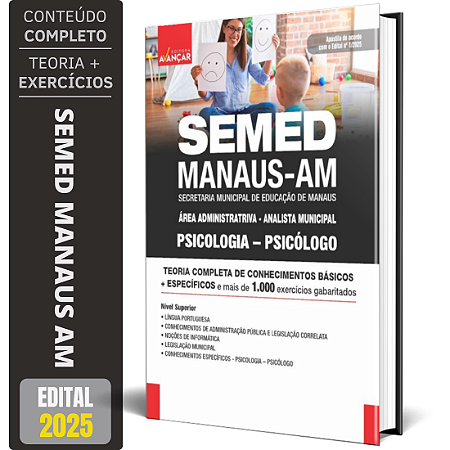 Apostila Semed Manaus Am 2025 - Psicologia