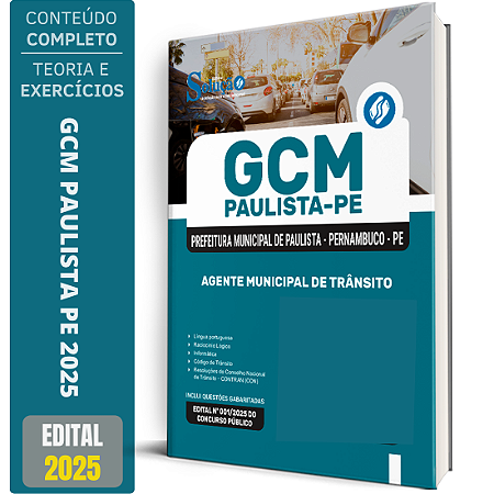 Apostila Prefeitura de Paulista PE 2025 - Agente Municipal de Trânsito