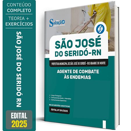 Apostila Prefeitura de São José do Seridó RN 2025 - Agente de Combate às Endemias