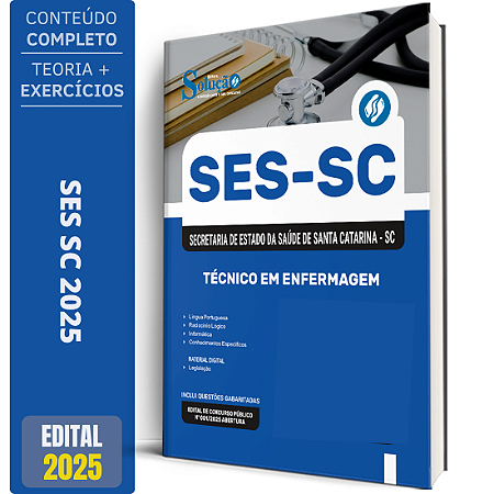 Apostila Concurso SES SC 2025 - Técnico em Enfermagem