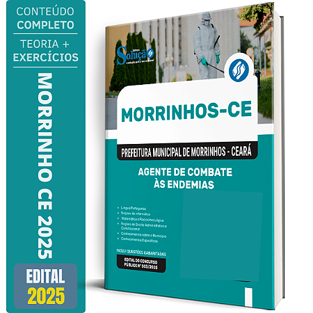 Apostila Prefeitura de Morrinhos CE 2025 - Agente de Combate às Endemias