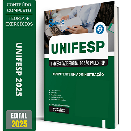 Apostila UNIFESP 2025 - Assistente em Administração