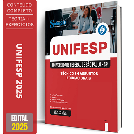 Apostila UNIFESP 2025 - Técnico em Assuntos Educacionais