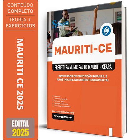 Apostila Prefeitura de Mauriti CE 2025 - Professor De Educação Infantil e Anos Iniciais Do Ensino Fundamental