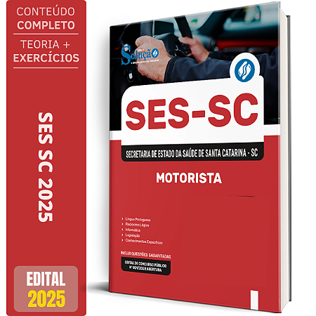 Apostila Concurso SES SC 2025 - Motorista