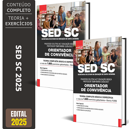 Apostila SED SC 2025 - Professor - Orientador De Convivência