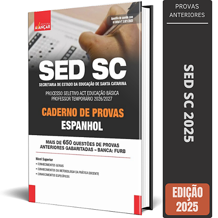 Caderno De Provas SED SC 2025 - Espanhol