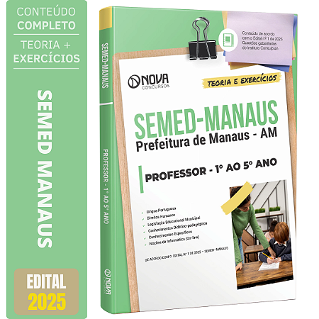 Apostila SEMED MANAUS 2025 - Professor - 1º ao 5º Ano