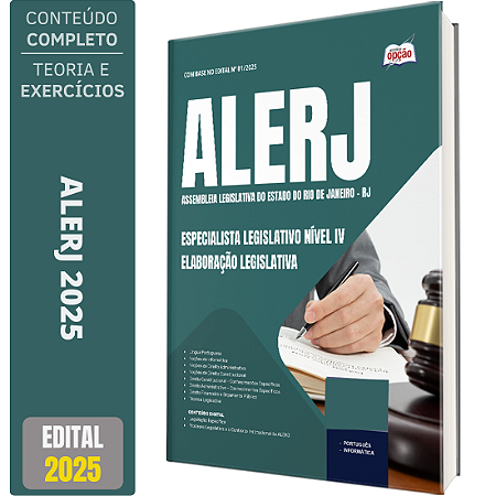 Apostila ALERJ 2025 - Especialista Legislativo Nível IV - Elaboração Legislativa
