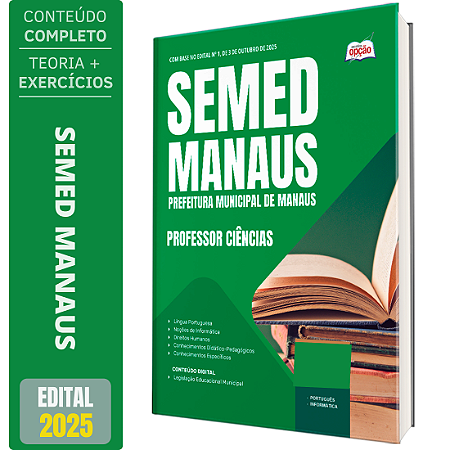 Apostila Concurso SEMED MANAUS 2025 - Professor - Ciências
