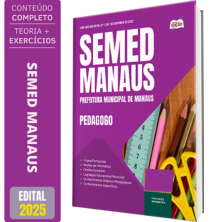 Apostila Concurso SEMED MANAUS 2025 - Pedagogo