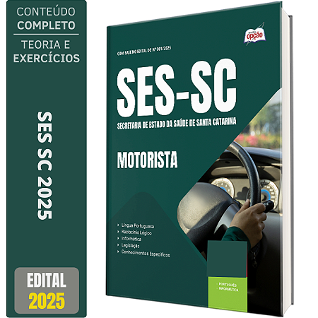 Apostila Concurso SES SC 2025 - Motorista