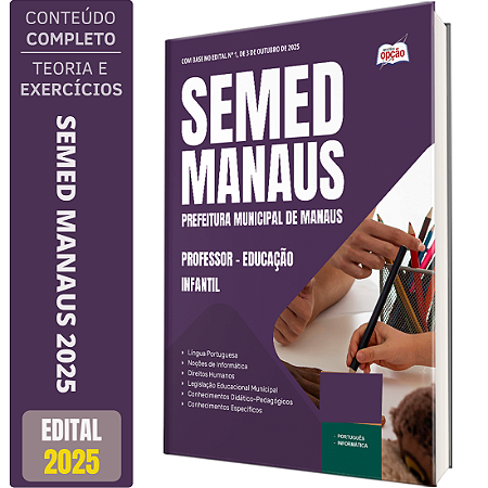 Apostila SEMED MANAUS 2025 - Professor de Educação Infantil