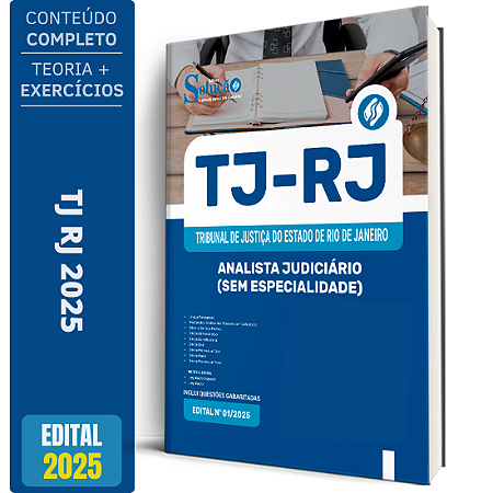 Apostila Concurso TJ RJ 2025 - Analista Judiciário (sem especialidade)