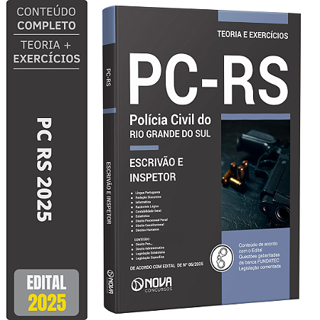 Apostila PC RS 2025 - Escrivão e Inspetor