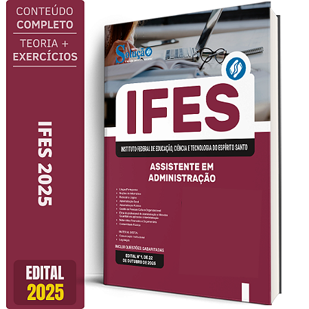 Apostila IFES 2025 - Assistente em Administração
