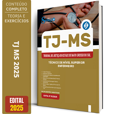 Apostila TJ MS 2025 - Técnico de Nível Superior - Enfermeiro