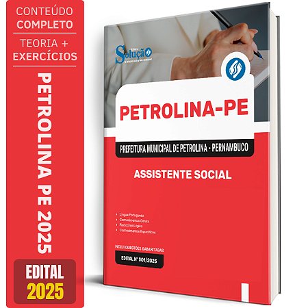 Apostila Prefeitura de Petrolina PE 2025 - Assistente Social