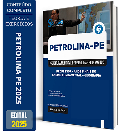 Apostila Prefeitura de Petrolina PE 2025 - Professor de Anos Finais do Ensino Fundamental – Geografia