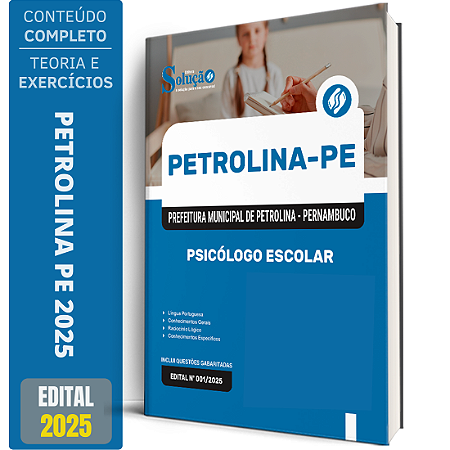 Apostila Prefeitura de Petrolina PE 2025 - Psicólogo Escolar