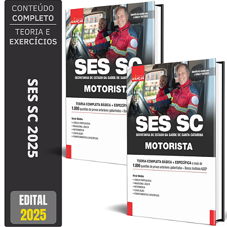 Apostila Completa SES SC 2025 - Motorista