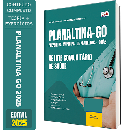 Apostila Prefeitura de Planaltina GO 2025 - Agente Comunitário de Saúde