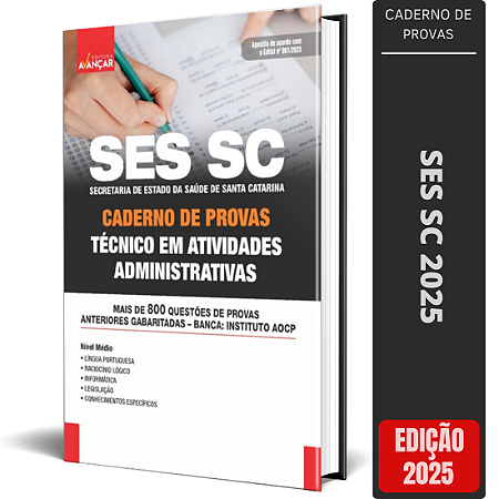 Caderno De Provas SES SC 2025 - Técnico Atividades Administrativas