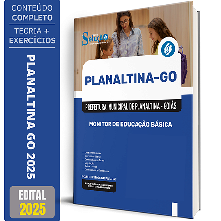 Apostila Prefeitura de Planaltina GO 2025 - Monitor de Educação Básica