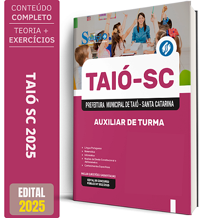 Apostila Prefeitura de Taió SC 2025 - Auxiliar de Turma