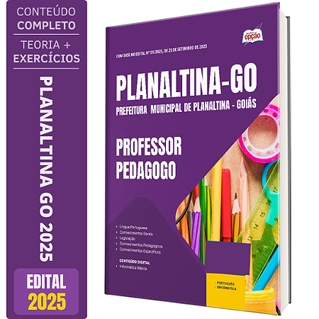 Apostila Concurso Planaltina GO 2025 - Professor Pedagogo