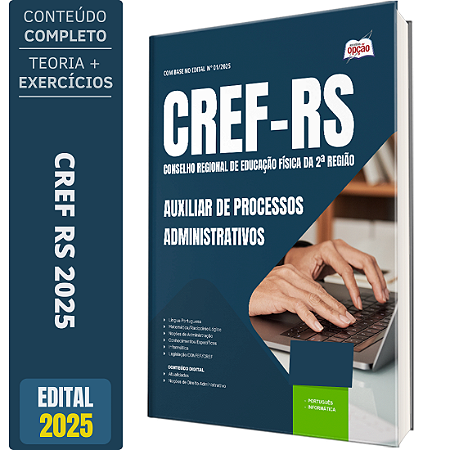 Apostila CREF RS 2025 - Auxiliar de Processos Administrativos