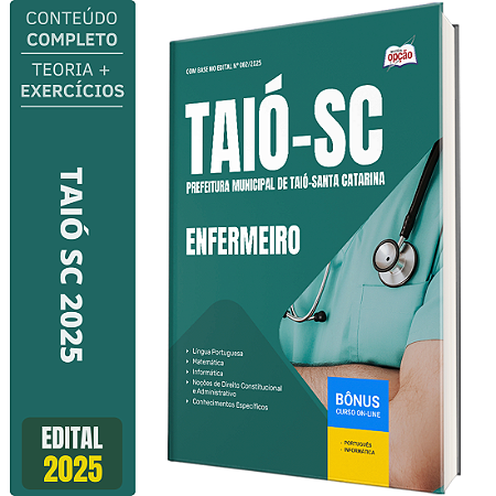 Apostila Prefeitura de Taió SC 2025 - Enfermeiro