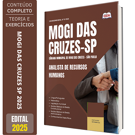 Apostila Câmara de Mogi das Cruzes SP 2025 - Analista de Recursos Humanos