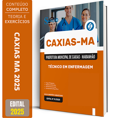 Apostila Prefeitura de Caxias MA 2025 - Técnico em Enfermagem