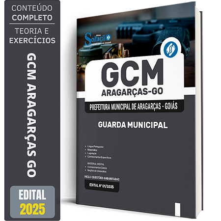 Apostila Prefeitura de Aragarças GO 2025 - Guarda Civil Municipal
