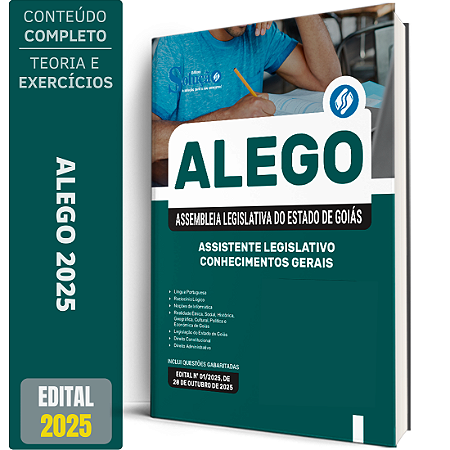 Apostila ALEGO 2025 - Assistente Legislativo - Conhecimentos Gerais