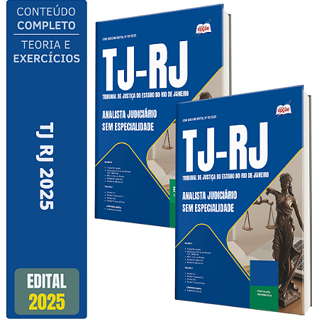 Apostila TJ RJ 2025 - Analista Judiciário (sem especialidade)