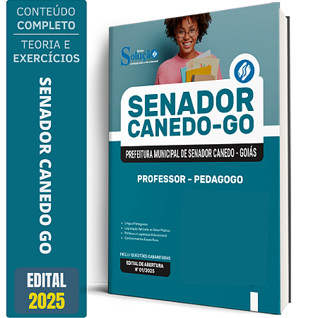 Apostila Prefeitura Senador Canedo GO 2025 - Professor – Pedagogo