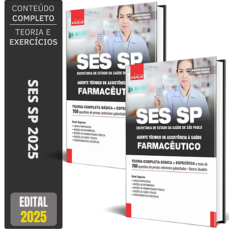 Apostila Concurso SES SP 2025 - Farmacêutico